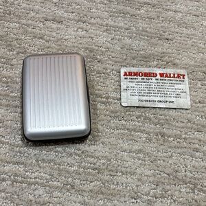 Red Armored Credit & Debit RFI ENABLED Card Holder